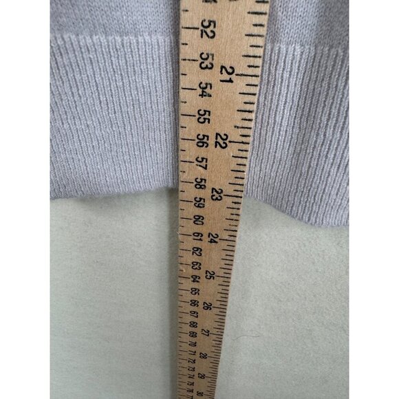 Madewell (Re)sponsible Cashmere Crewneck Sweater Vest hthr sky grey sz L - Picture 7 of 7